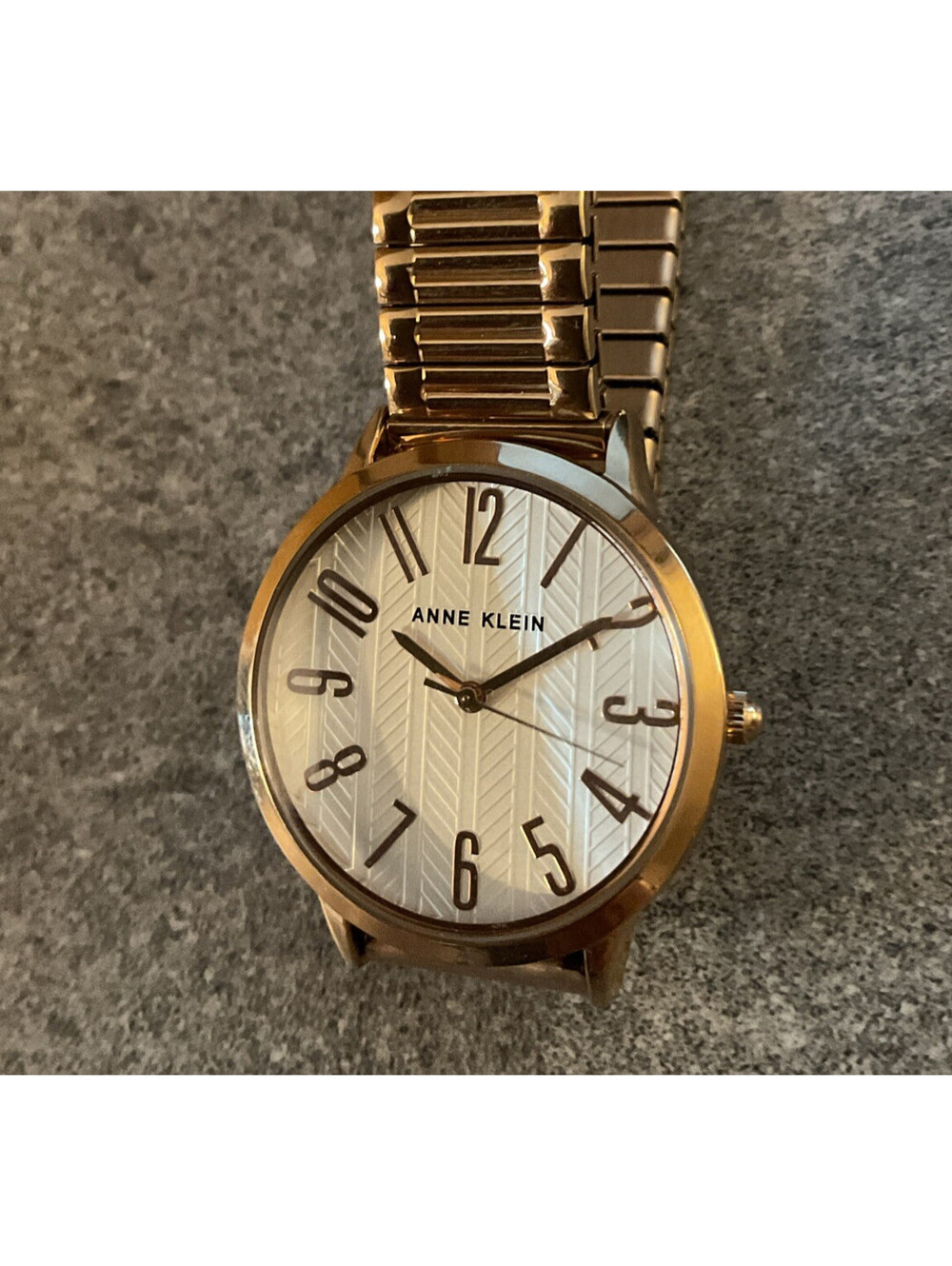 Anne Klein AK/3684 Womens Rose Gold Stainless Steel Analog Dial Quartz Watch A2